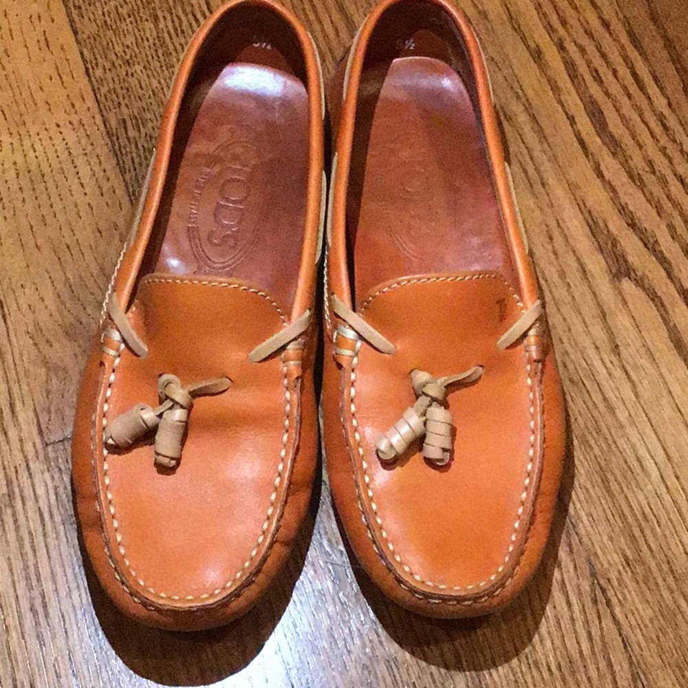 Tods Orange driving shoes
